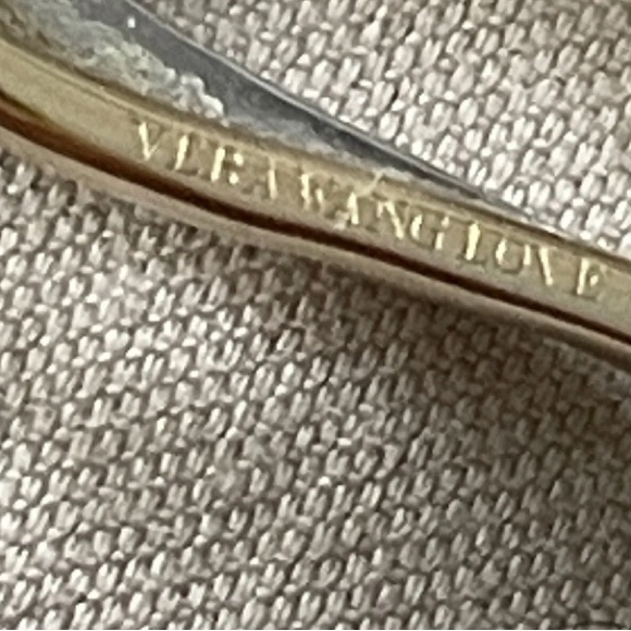 Vera Wang Love: Diamond & Sapphire Pendant : Sterling & 14K Gold - Pre Owned - Picture 6 of 6